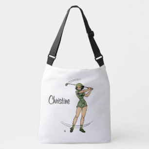 Warm Up voor Golfen Personal Lady Golfer Crossbody Tas