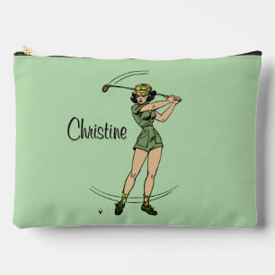 Warm Up voor Golfen Personal Lady Golfer Green Etui