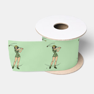 Warm Up voor Golfen Personal Lady Golfer Green Lint