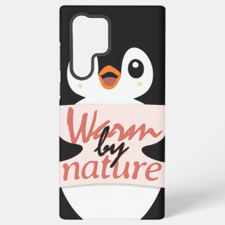 Warm van nature: Schattige Pinguïn met Speelse Tek Samsung Galaxy Hoesje