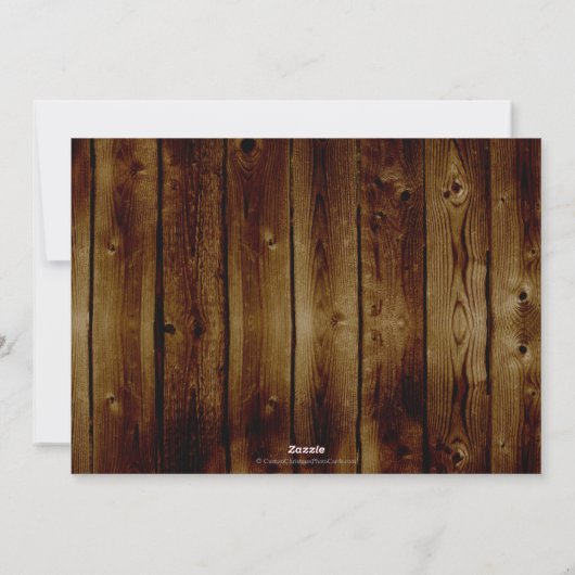 Warm Warm Script Carte photo de Noël (Dos)