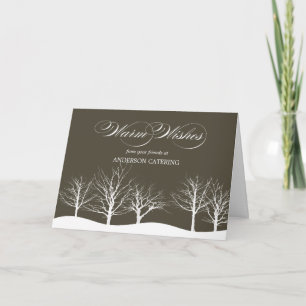 Warm Wasting Bedrijfs/Collectieve Vakantiekaart Feestdagen Kaart