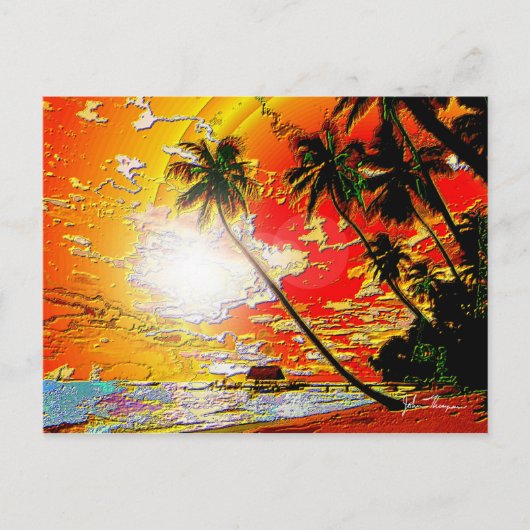Warm Water Paradise Post Card Briefkaart (Voorkant)