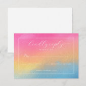 Warm Watercolor Gradient Invitation (Devant / Derrière)
