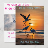 Warm Welcome Invitation Card – Elegant Custom (Devant / Derrière)