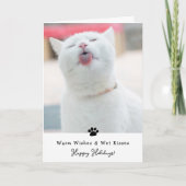 Warm Wings & Wet Kisses Carte de voeux pour chat (Devant)