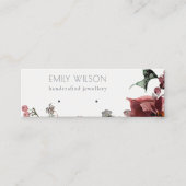 Warm Winter Festive Foliage Stud Earning Display Mini Visitekaartje (Voorkant)