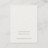 Warm Winter Festive Foliage Stud Earning Display Visitekaartje (Achterkant)