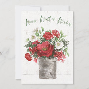 Warm Winter Wishes Feestdagenkaart