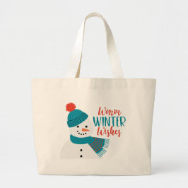 Warm Winter Wishes Grote Tote Bag