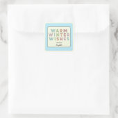 Warm Winter Wishes Holiday Gift Label Labels (Tas)