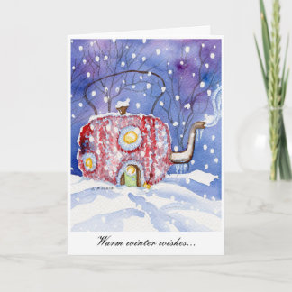 "Warm Winter Wishes" Notecard Kaart