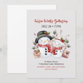 Warm Winterfeest – Uitnodiging voor een Wintervol (Voorkant / Achterkant)