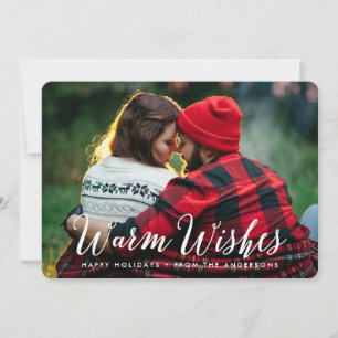 Warm Wish Vakantieknopkaart Feestdagenkaart