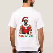 Warm Wishes Afro Man T-shirt (Achterkant)