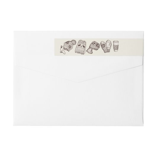 Warm Wishes Holiday Essentials Address Label (Achterkant)