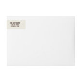 Warm Wishes Holiday Essentials Address Label (Voorkant)