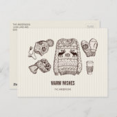 Warm Wishes Holiday Essentials Briefkaart (Voorkant / Achterkant)