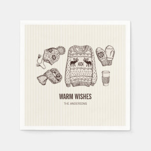 Warm Wishes Holiday Essentials Paper Napkin Servet