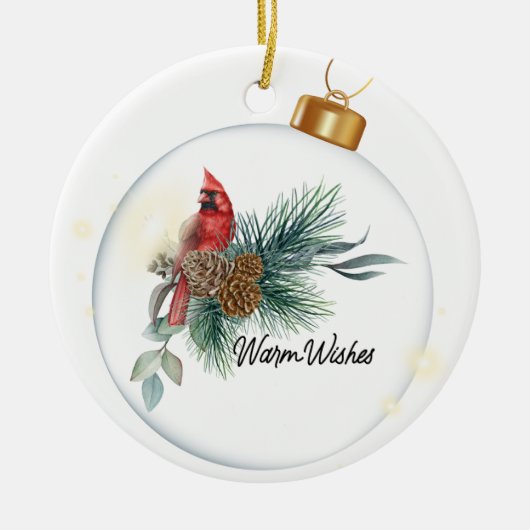 Warm wishes keramisch ornament (Voorkant)