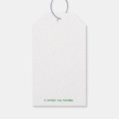 Warm Wishes Palm Tree Custom Cadeau Labels Cadeaulabel (Achterkant)