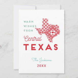 Warm Wishes uit Central of Texas Kaart