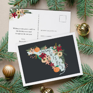 Warm Wishes uit Florida Feestdagenkaart