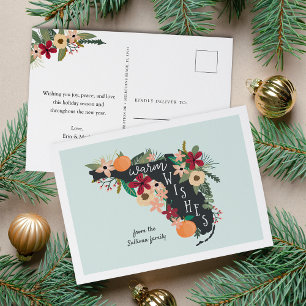 Warm Wishes uit Florida Feestdagenkaart