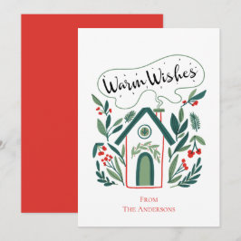 Warm Wishes Vakantiehuis Vakantie Kaart