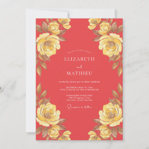 Warm Witte Linnen Eucalyptus Bruiloft Kaart