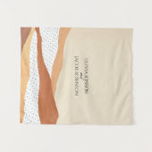 Warm woestijn | bruiloft van Boho Wandkleed (Voorkant (horizontaal))