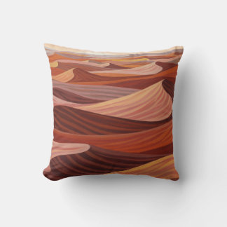 Warm woestijnlandschap - Schilderachtig kunstprint Kussen