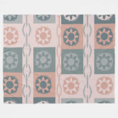 Warme aardkleur fleece deken (Voorkant (Horizontaal))