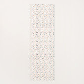 Warme aardse Retro Boho Terrazzo Yoga Mat (Achterkant)
