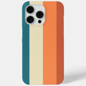 Warme aardse verticale strepen Case-Mate iPhone case (Achterkant)