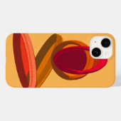 Warme Abstracte driedubbele ringen · Modern Minima Case-Mate iPhone Case (Achterkant (horizontaal))