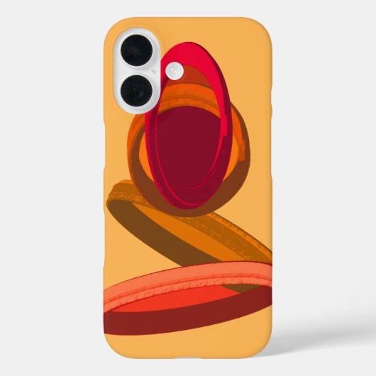 Warme Abstracte driedubbele ringen · Modern Minima Case-Mate iPhone Case (Achterkant)