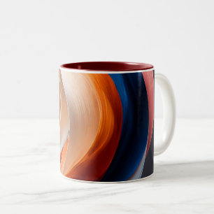 Warme Abstracte Stroom Accent Mok