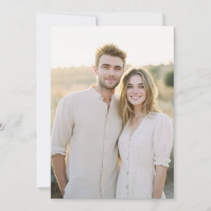 Warme Beige Mouwloze Foto Kaart