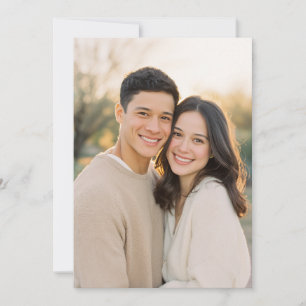 Warme Beige Oprechte Foto Kaart