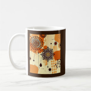 Warme Bloemen Mandala Rustieke Herfst Boho Koffiemok