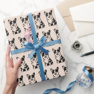 Warme Blos Corgi Liefhebbers Huisdier Ouder Gesche Cadeaupapier