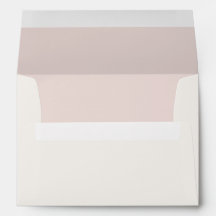 Warme Blush & Warme Ivoorkleurige Trouw Envelope