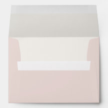 Warme Blush & Warme Ivoorkleurige Trouw Envelope