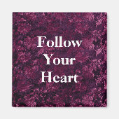 warme bourgondische bloem magneet (Voorkant)