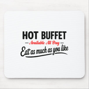Warme buffet beschikbaar de hele dag eet zoveel al muismat