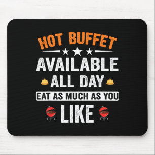 Warme buffet beschikbaar de hele dag eet zoveel al muismat