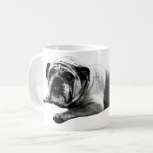 Warme Bulldog ochtend Koffiemok (Voorkant links)