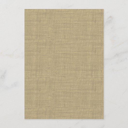 Warme Burlap en Bow Route Informatiekaartje (Achterkant)