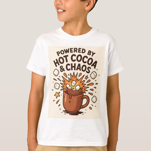 Warme Cacaocolade Chaos Explosie T-shirt (Voorkant)